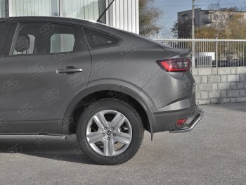 13 899 р. Защита заднего бампера (Ø42 мм, нержавейка) SLITKOFF Renault Arkana (2019-2025)  с доставкой в г. Вологда. Увеличить фотографию 4