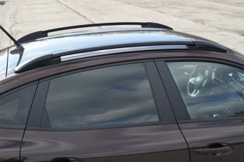 8 929 р. Рейлинги на Petroil Tuning Renault Arkana (2019-2025) (Цвет: черный муар)  с доставкой в г. Вологда. Увеличить фотографию 2