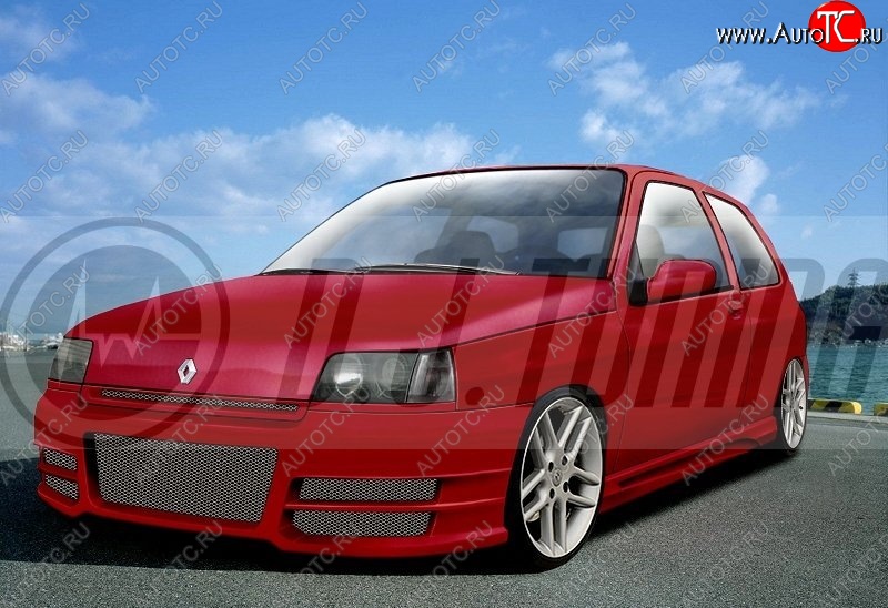 22 899 р. Передний бампер D.J. Renault Clio B57 дорестайлинг, хэтчбэк 5 дв. (1990-1994)  с доставкой в г. Вологда