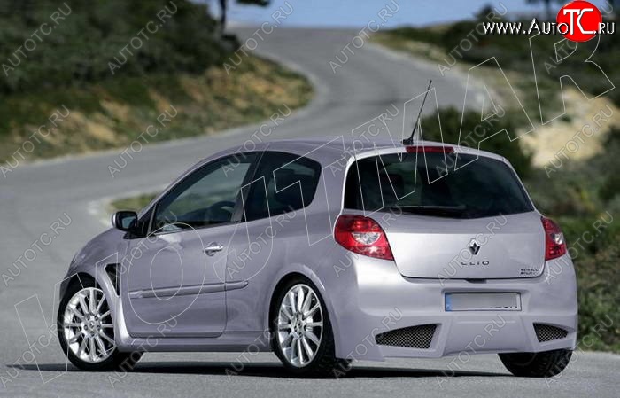 28 999 р. Задний бампер R1 Renault Clio BR дорестайлинг, хэтчбэк 5 дв. (2005-2009)  с доставкой в г. Вологда