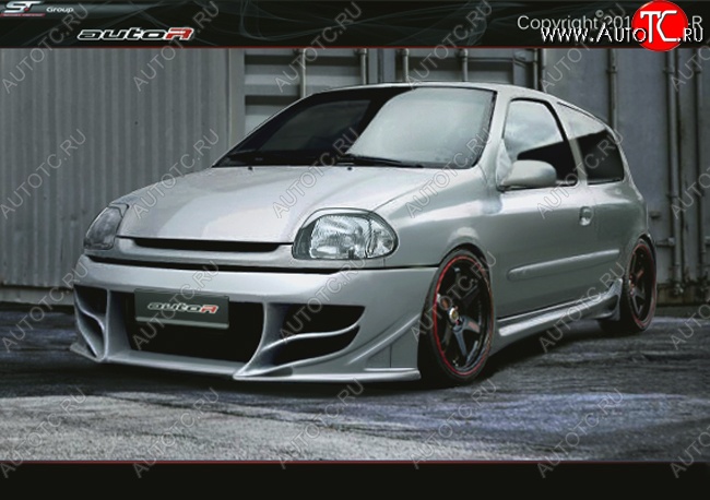25 999 р. Передний бампер Auto-R Renault Clio BB дорестайлинг, хэтчбэк 5 дв. (1998-2002)  с доставкой в г. Вологда