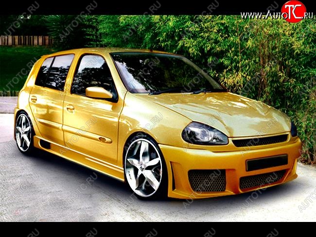 25 699 р. Передний бампер Rieger Renault Clio BB дорестайлинг, хэтчбэк 5 дв. (1998-2002)  с доставкой в г. Вологда