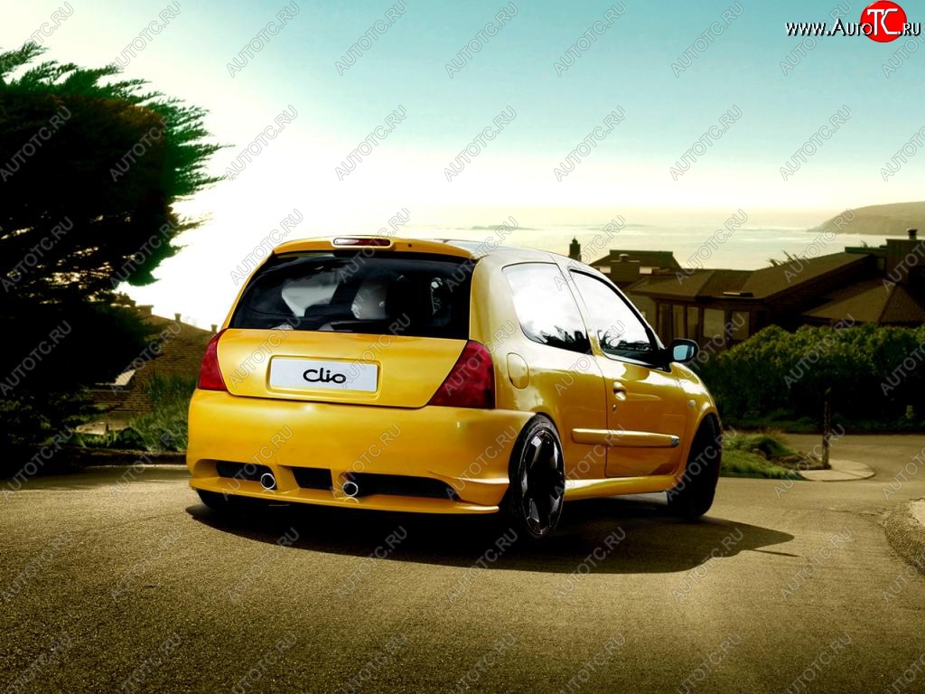25 699 р. Задний бампер Rieger Renault Clio BB дорестайлинг, хэтчбэк 5 дв. (1998-2002)  с доставкой в г. Вологда