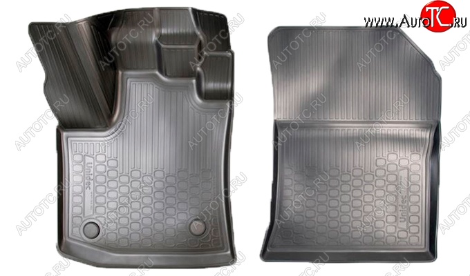 1 399 р. Коврики салонные Noplast (3D, передние) Renault Dokker (2012-2025) (Черные)  с доставкой в г. Вологда