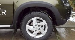 7 749 р. Накладки на колёсные арки RA Renault Duster HS рестайлинг (2015-2021) (Неокрашенные)  с доставкой в г. Вологда. Увеличить фотографию 3