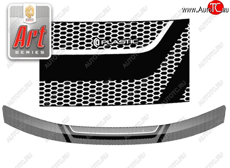 2 159 р. Дефлектор капота CA-Plastiс  Renault Duster  HS (2015-2021) рестайлинг (серия Art графит)  с доставкой в г. Вологда