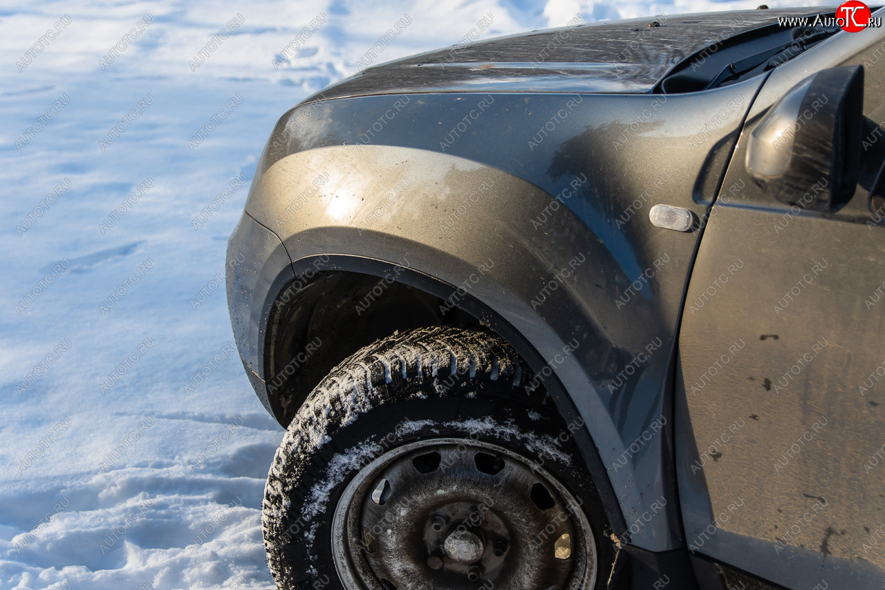 4 099 р. Защитные накладки на арки ArtForm Renault Duster HS рестайлинг (2015-2021) (Поверхность: шагрень)  с доставкой в г. Вологда