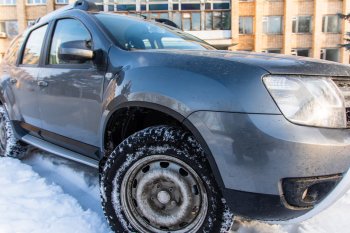 4 099 р. Защитные накладки на арки ArtForm Renault Duster HS рестайлинг (2015-2021) (Поверхность: шагрень)  с доставкой в г. Вологда. Увеличить фотографию 4