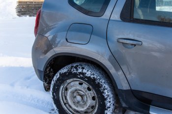4 099 р. Защитные накладки на арки ArtForm Renault Duster HS рестайлинг (2015-2021) (Поверхность: шагрень)  с доставкой в г. Вологда. Увеличить фотографию 2
