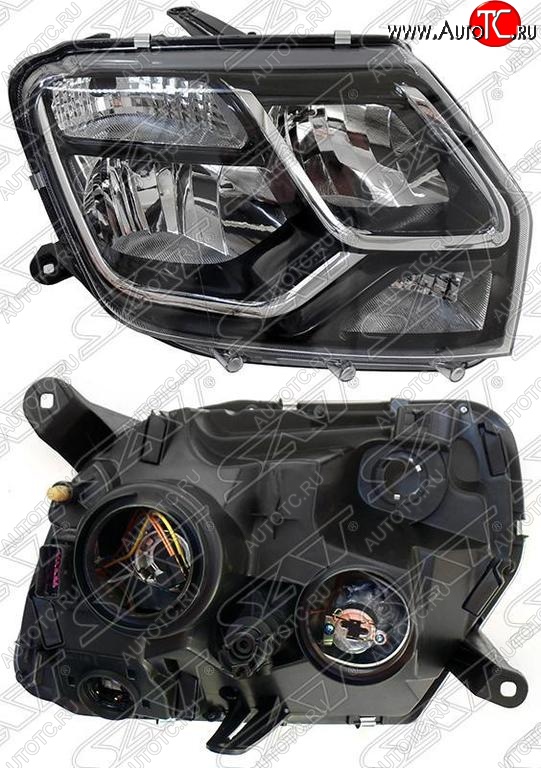 4 289 р. Правая фара SAT Renault Duster HS рестайлинг (2015-2021)  с доставкой в г. Вологда