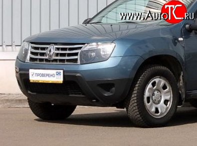5 999 р. Передний бампер Стандартный (без отверстий под ПТФ) Renault Duster HS дорестайлинг (2010-2015) (Неокрашенный)  с доставкой в г. Вологда