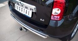 6 399 р. Одинарная защита заднего бампера из трубы диаметром 42 мм (4x4) SLITKOFF Renault Duster HS дорестайлинг (2010-2015)  с доставкой в г. Вологда. Увеличить фотографию 3