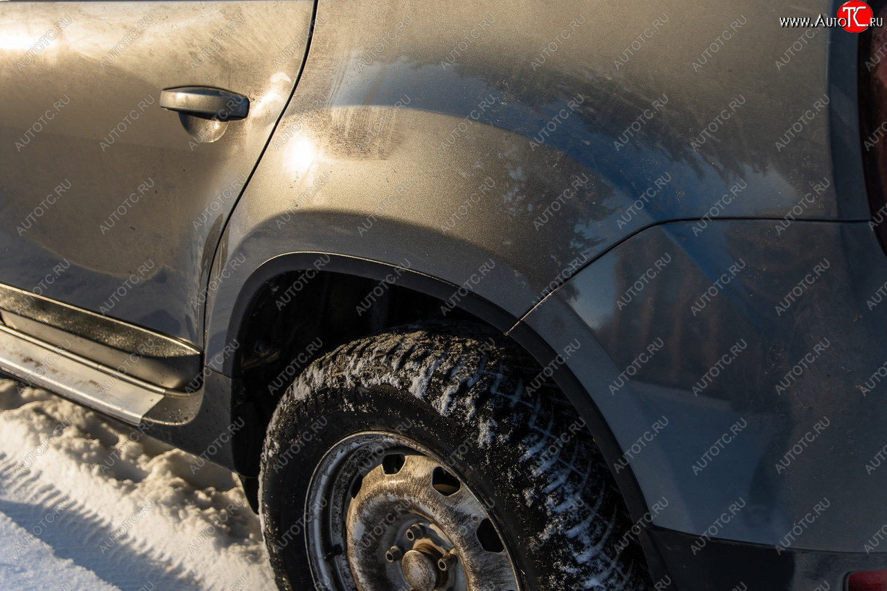 4 099 р. Защитные накладки на арки ArtForm Renault Duster HS дорестайлинг (2010-2015) (Поверхность: шагрень)  с доставкой в г. Вологда