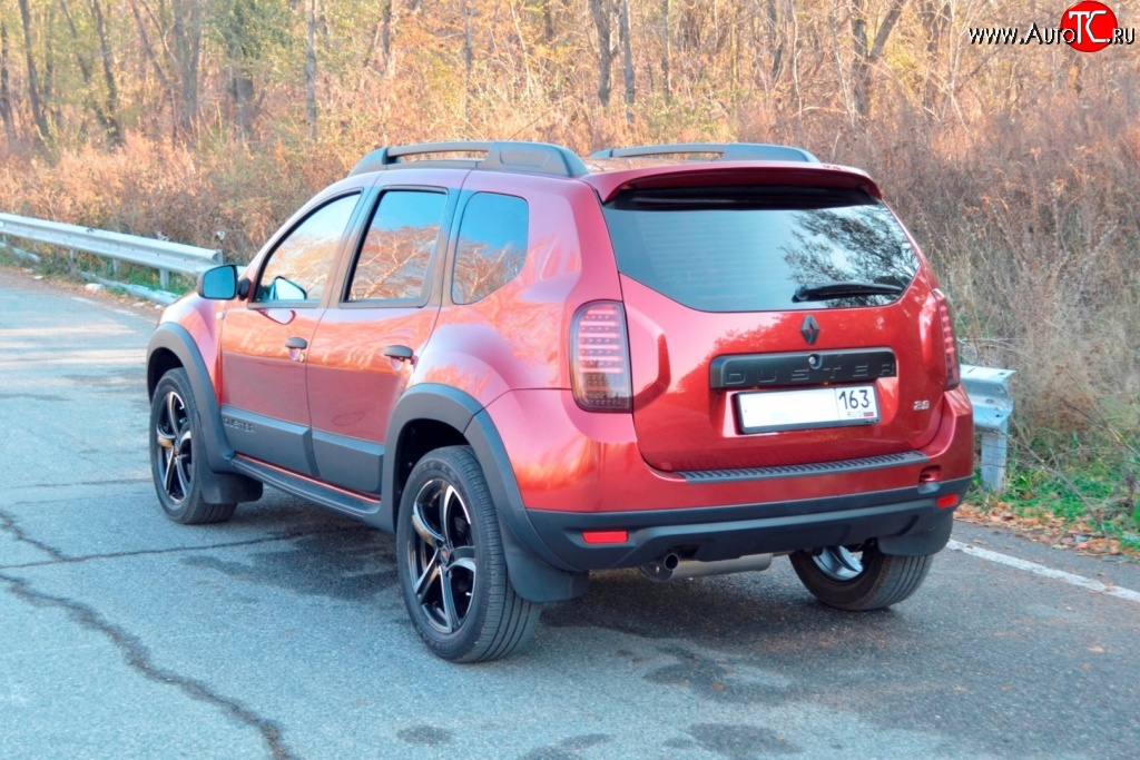 1 249 р. Накладка защитная на верх заднего бампера Kart RS DL Renault Duster HS дорестайлинг (2010-2015)  с доставкой в г. Вологда