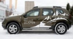 77 999 р. Широкая защита порогов (рестайлинг) Russtal Renault Duster HS дорестайлинг (2010-2015) (Защита порогов с со скосами на торцах (вариант 1))  с доставкой в г. Вологда. Увеличить фотографию 4