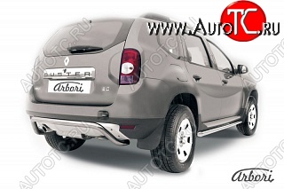 18 399 р. Защита заднего бампера Arbori Renault Duster HS дорестайлинг (2010-2015)  с доставкой в г. Вологда