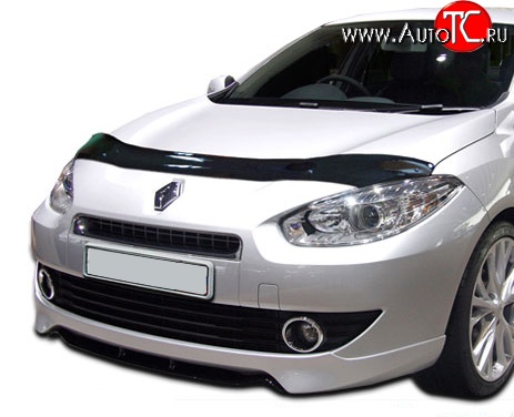 2 799 р. Дефлектор капота NovLine Renault Fluence дорестайлинг (2010-2012)  с доставкой в г. Вологда