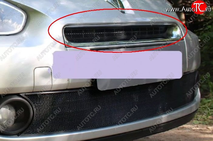 1 469 р. Сетка в решетку радиатора Russtal Renault Fluence дорестайлинг (2010-2012) (черная)  с доставкой в г. Вологда