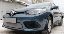 1 539 р. Сетка на бампер Russtal (хром) Renault Fluence дорестайлинг (2010-2012)  с доставкой в г. Вологда. Увеличить фотографию 2