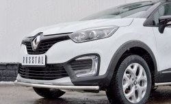 13 199 р. Защита переднего бампера (Ø42 мм, нержавейка) SLITKOFF Renault Kaptur дорестайлинг (2016-2020)  с доставкой в г. Вологда. Увеличить фотографию 4