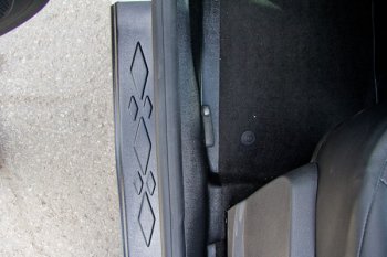 2 179 р. Накладки порогов в дверной проем Артформ (с надписью) Renault Kaptur дорестайлинг (2016-2020)  с доставкой в г. Вологда. Увеличить фотографию 4
