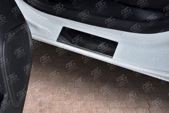1 569 р. Накладки порожков салона Russtal Renault Kaptur дорестайлинг (2016-2020) (нержавейка зеркальная)  с доставкой в г. Вологда. Увеличить фотографию 3