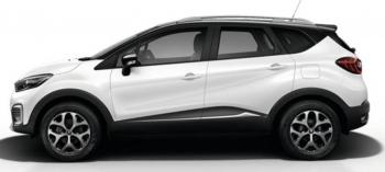 8 649 р. Рейлинги АПС  Renault Kaptur (2016-2025) дорестайлинг, рестайлинг (Серебристые без поперечин )  с доставкой в г. Вологда. Увеличить фотографию 2