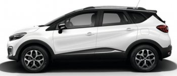 8 649 р. Рейлинги АПС Renault Kaptur дорестайлинг (2016-2020) (Черно-серые, без поперечин)  с доставкой в г. Вологда. Увеличить фотографию 2
