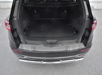 2 099 р. Накладка защитная на задний бампер Russtal (лист нерж зеркальный) Renault Koleos 2 (2016-2025)  с доставкой в г. Вологда. Увеличить фотографию 2