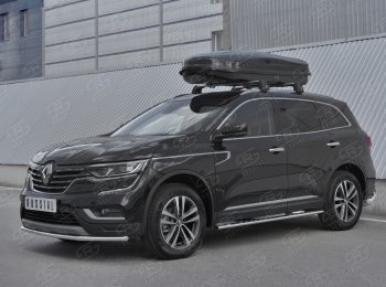 14 999 р. Защита переднего бампера (Ø42 мм, нержавейка) SLITKOFF Renault Koleos 2 (2016-2025)  с доставкой в г. Вологда. Увеличить фотографию 3