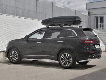 17 849 р. Защита заднего бампера (Ø63 мм уголки, нержавейка) SLITKOFF Renault Koleos 2 (2016-2025)  с доставкой в г. Вологда. Увеличить фотографию 2