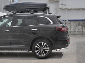 17 849 р. Защита заднего бампера (Ø63 мм уголки, нержавейка) SLITKOFF Renault Koleos 2 (2016-2025)  с доставкой в г. Вологда. Увеличить фотографию 3