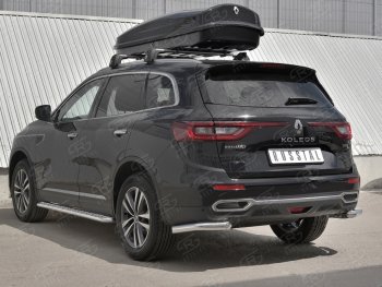 17 849 р. Защита заднего бампера (Ø63 мм уголки, нержавейка) SLITKOFF Renault Koleos 2 (2016-2025)  с доставкой в г. Вологда. Увеличить фотографию 4