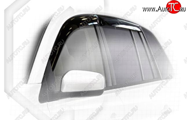 2 079 р. Дефлектора окон CA-Plastic  Renault Koleos  1 (2011-2013) Phase 2 (Classic полупрозрачный, Без хром.молдинга)  с доставкой в г. Вологда