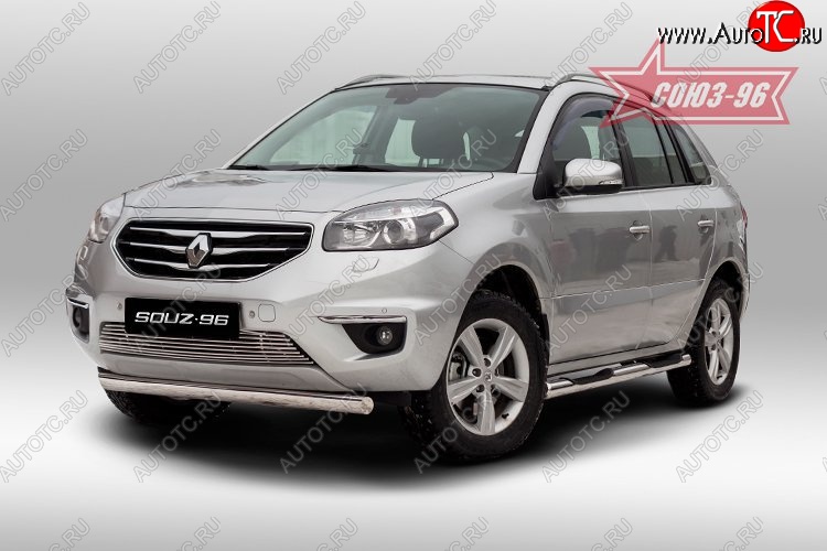 5 039 р. Декоративный элемент воздухозаборника Souz-96 (d10) Renault Koleos 1 Phase 2 (2011-2013)  с доставкой в г. Вологда