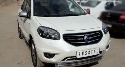 15 349 р. Одинарная защита переднего бампера диаметром 76 мм SLITKOFF Renault Koleos 1 Phase 2 (2011-2013)  с доставкой в г. Вологда. Увеличить фотографию 2