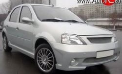 4 249 р. Пороги накладки Street Renault Logan 1 дорестайлинг (2004-2010) (Неокрашенные)  с доставкой в г. Вологда. Увеличить фотографию 2
