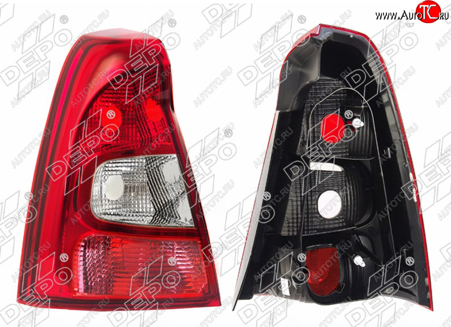 1 379 р. Левый фонарь SAT Renault Logan 1 рестайлинг (2010-2016)  с доставкой в г. Вологда