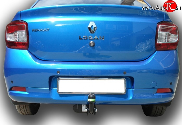 5 699 р. Фаркоп Лидер Плюс Renault Logan 1 рестайлинг (2010-2016) (Без электропакета)  с доставкой в г. Вологда