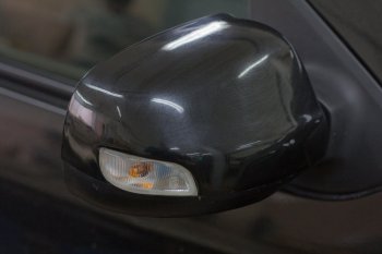889 р. Накладки на зеркала Артформ (в цвет автомобиля, под повторитель) Renault Logan 2 рестайлинг (2018-2025)  с доставкой в г. Вологда. Увеличить фотографию 2