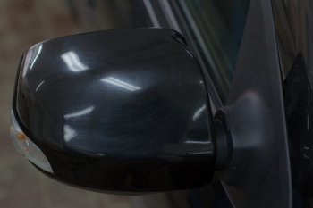 889 р. Накладки на зеркала Артформ (в цвет автомобиля, под повторитель) Renault Logan 2 рестайлинг (2018-2025)  с доставкой в г. Вологда. Увеличить фотографию 3