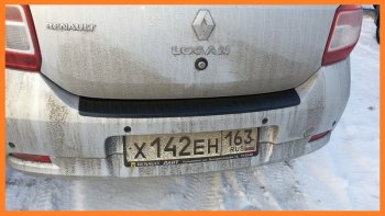 1 089 р. Накладка защитная на задний бампер Yuago Renault Logan 2 рестайлинг (2018-2025)  с доставкой в г. Вологда. Увеличить фотографию 4