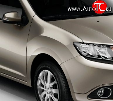 6 949 р. Переднее правое крыло (без отв. под повторитель) Стандартное Renault Logan 2 рестайлинг (2018-2025) (Окрашенное)  с доставкой в г. Вологда