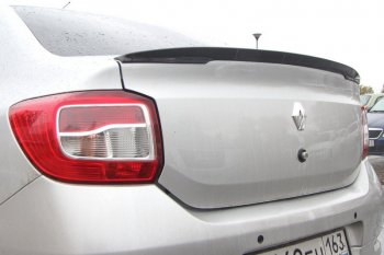 7 749 р. Лип спойлер Yuago Renault Logan Stepway (2018-2025) (неокрашенный)  с доставкой в г. Вологда. Увеличить фотографию 2