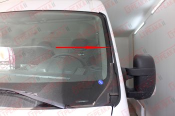 1 699 р. Водостоки (дефлектора) лобового стекла Стрелка 11  Renault Master  FV,JV (2014-2018) фургон 1-ый рестайлинг  с доставкой в г. Вологда. Увеличить фотографию 5