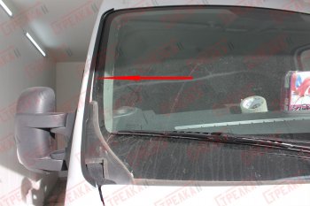 1 699 р. Водостоки (дефлектора) лобового стекла Стрелка 11  Renault Master  FV,JV (2014-2018) фургон 1-ый рестайлинг  с доставкой в г. Вологда. Увеличить фотографию 4