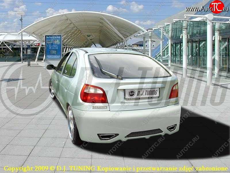 25 699 р. Задний бампер D.J. Renault Megane BA,LA хэтчбэк 5 дв. дорестайлинг (1995-1999)  с доставкой в г. Вологда