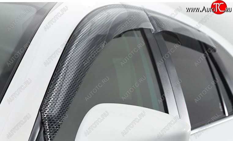 2 199 р. Дефлектор капота CA-Plastiс exclusive  Renault Sandero  (BS) (2009-2014) (Серия Art графит, Без хром.молдинга)  с доставкой в г. Вологда