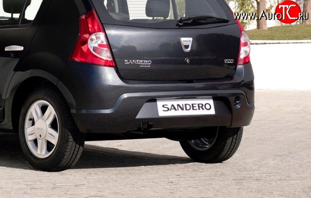 6 849 р. Задний бампер Стандартный Renault Sandero (BS) (2009-2014) (Неокрашенный)  с доставкой в г. Вологда