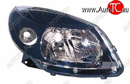 3 099 р. Фара BRIGHTROAD (чёрная, правая) Renault Sandero (BS) (2009-2014)  с доставкой в г. Вологда